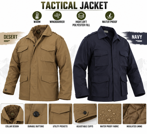 Veste tactique unisexe d'hiver, imperméable, coupe-vent, avec réflexion thermique, camouflage, pour usage de sécurité, conforme ISO, polyester/coton - Product Image 4