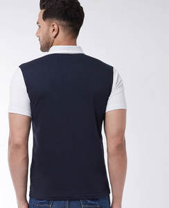 Verano algodón orgánico bordado OEM servicio personalizado de alta calidad Polo vacaciones algodón polos para hombre - Product Image 3