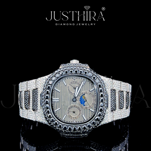 Montre en quartz avec diamant moissanite de haute qualité, style business pour homme, étanche, disponible au prix de gros - Product Image 2