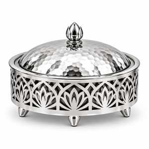 Restaurant Hotel Table Top <b>Food</b> Supplies Hot Pot Exclusive Hammered Design Casseroles <b>Server</b> Hot Pot For <b>Food</b> Supplies - Product Image 5