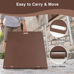 24 Inch Square Patio Umbrella Base 50 LBS Weighted for <b>Stability</b> for Your Outdoor Space - Product Image 5