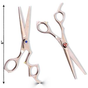 Tijeras de peluquería profesionales, herramientas de corte de cabello de calidad profesional, adecuadas para peinados detallados, recortes, moldeado y operaciones de salón. - Product Image 4