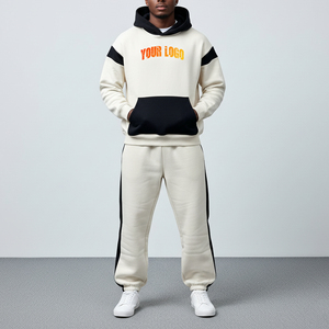 Ensemble 2 pièces pour homme, streetwear hiver 2026, coupe régulière confortable, logo imprimé personnalisé, 100% coton mi-lourd, coupe ample avec OEM - Product Image 3