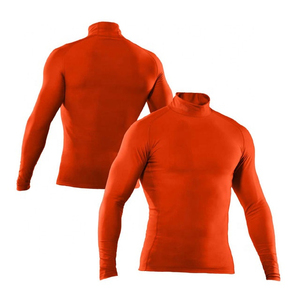 Men <b>Long</b> <b>Sleeve</b> Compression Rash Guard <b>White</b> Quick Dry Polyester Base Layer Sports <b>Top</b> Seamless Fusing Full <b>Sleeve</b> - Product Image 1