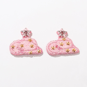 Pendientes de Sombrero de Vaquero Decorativos de Moda, Pendientes de Cuentas de Estilo Occidental, Joyería Hecha a Mano para Mujer por MD HANDICRAFTS - Product Image 1