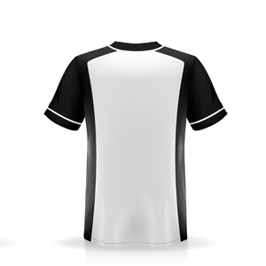 100% Polyester Baseball Jersey Custom Plain Blank Button-Up Pinstripe Mesh Short Sleeve Piping <b>Ringspun</b> OEM Supplier Front - Product Image 2