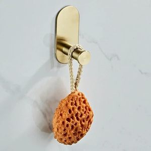 3 PCS Gold Self Adhesive Stainless Steel Bathroom Hooks Heavy Duty <b>Wall</b> Hooks for Bathroom Kitchen Bedroom <b>Towel</b> Robe Keys - Product Image 3
