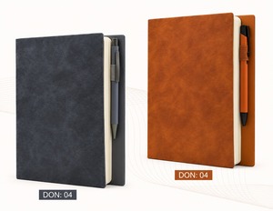 Carnet en cuir PU, agenda personnalisé, journal personnalisé, organisateur professionnel, bloc-notes A5, coffret cadeau pour le bureau et les affaires - Product Image 1