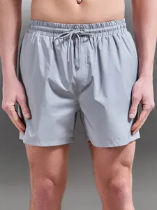 Shorts de Playa para Hombre con Forro de Malla, Shorts Casuales de Verano con Bolsillos con Cremallera, Shorts de Baño de Secado Rápido - Product Image 4
