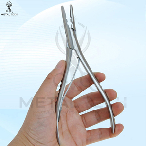Custom Stainless Steel Hair Extension Pliers With 2 Holes Multi Functional Hair Extension <b>Tool</b> For Hair Remove Micro Ring Loop - Product Image 2