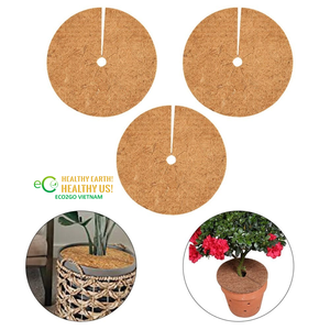 En gros, Anneau de paillis naturel en fibre de coco pour arbres, pour le contrôle des adventices, la rétention de l'humidité et l'aménagement paysager - Product Image 2