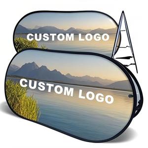 ขาตั้งถุงบีนแบ็กพร้อมโลโก้แบบกำหนดเอง โครงรูปวงรี ป้ายป๊อปอัพสำหรับงานปาร์ตี้ริมชายหาด กิจกรรมกีฬา โฆษณา ธงและป้ายประชาสัมพันธ์ - Product Image 1