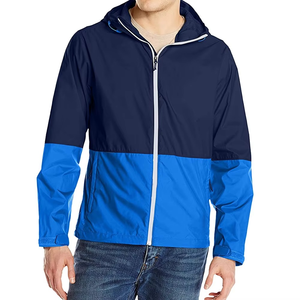 Chaqueta Cortavientos Ligera para Hombre, con Capucha, Impermeable, Resistente al Viento, Transpirable, Informal, Deportiva, con Cierre, Logotipo Personalizado - Product Image 1