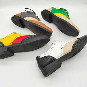 Zapatos de Vestir para Hombre Ghillie Borgues, Estilo Brogue Oxford, Color Block, Multicolor, de Cuero, para las Cuatro Estaciones, Accesorios de Moda - Product Image 1
