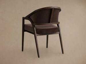 Chaise de salle à manger en teck massif de qualité supérieure avec assise rembourrée pour projets de mobilier de restaurant et d'hôtel modernes et vente au détail - Product Image 3