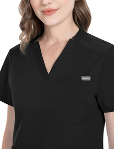 Durable Hospital Scrub Suit <b>Sets</b> High Quality Knitted Fabric Seamless Fusing <b>Doctors</b> Nurses Wholesale Custom Logo Unisex Needle - Product Image 5