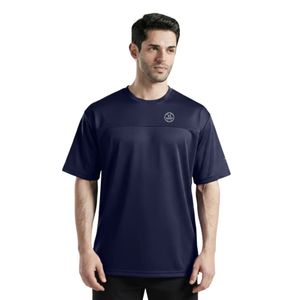 Camiseta Deportiva Extra Grande para Hombre, Color Azul Marino, Algodón Premium, Transpirable, Suave, Corte Holgado, para Gimnasio, Fitness, Entrenamiento, Ropa Casual, Estilo Urbano, OEM - Product Image 2