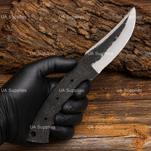 Cuchillo de Caza y Camping de Hoja Fija de Acero 1095 Forjado a Mano, Grado Industrial, Punta Caída, 0.5mm de Grosor, Venta Directa de Fábrica al Por Mayor - Product Image 4