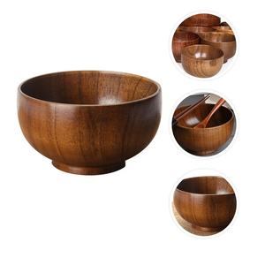 Antique Quality Acacia <b>Wood</b> <b>Fruit</b> Salad <b>Bowl</b> Disposable Serving <b>Bowl</b> for Home Hotel Restaurant Wholesale Hot Selling Product - Product Image 4