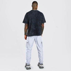 T-shirt Homme Oversize 100% Coton Coupe Boxy Grammage Lourd 300 GSM Lavage Vintage Streetwear Tee Fournisseur OEM ODM Vente en Gros - Product Image 2
