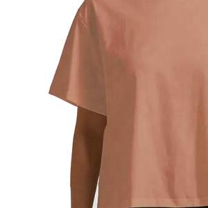 Camiseta Casual de Algodón sin Mangas para Mujer, Talla Grande, Corte Holgado, Cuello Redondo, Transpirable, con Logotipo Bordado, Ecológica - Product Image 6