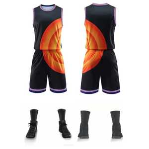 Uniformes de basket-ball 100 % polyester, légers, pour équipe, meilleur produit. - Product Image 4