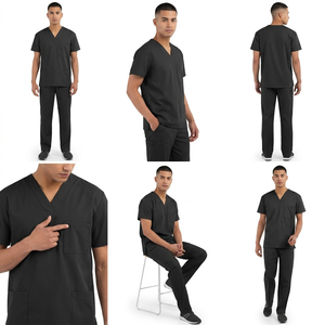 Uniforme médico de algodón para doctor y enfermera, conjunto de ropa de trabajo transpirable para hospital, cómodo y duradero, traje de enfermería. - Product Image 2
