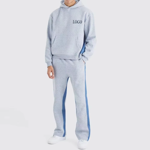 Custom-made 100% Polyester Winter Casual Loose Sporty Fit High-quality Thick Hoodie and Sweatpants Sportswear <b>Set</b> - Product Image 5