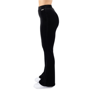 Pantalon de détente évasé noir pour femme, taille haute, en tissu extensible doux, idéal pour le yoga, l'entraînement, le fitness, les tenues décontractées et quotidiennes - Product Image 4