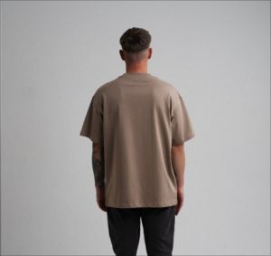 Camisas Formales de Manga Corta para Hombre, Personalizadas, de Alta Calidad, 100% Algodón, Hombros Caídos, Estilo Casual, Oversize, Camisetas de Algodón Grueso Personalizadas - Product Image 4