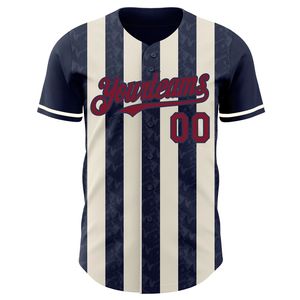 Custom 100% Polyester Baseball Jersey Full Button Sublimation Print Short Sleeve Team Uniform All Seasons Wholesale - Product Image 4