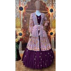 ชุดปาร์ตี้2XL ดีไซเนอร์สวมกับ lehenga choli Koti ที่สวยงาม - Product Image 3