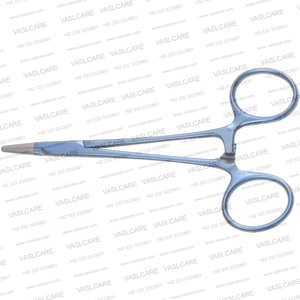 Portaagujas de Titanio Halsey de 5 Pulgadas con Punta de Diamante, Carburo de Tungsteno, para Microcirugía, Cirugía Plástica, Instrumento de Sutura de Vaslcare - Product Image 6