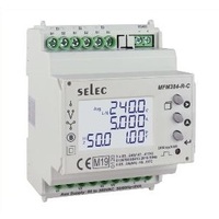 Compteur multifonction Selec Rail Mount avec communication RS485 85-270V AC MFM384-R-C-CE, accessoires pour cartes LCD