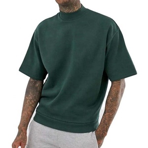T-shirt Homme Oversize 100% Coton OEM en Gros, Impression DTG, Logo Personnalisé, T-shirt Vintage Lourd Délavé à l'Acide, Effet Vieilli - Product Image 2