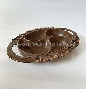 Bon plateau de service en bois Home Hotel & restaurant taille personnalisée design moderne plateaux de service de nourriture de thé en bois - Product Image 5