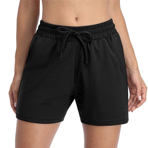 Pure Quality Streetwear Sweat women shorts <b>Athletic</b> Running Cotton shorts for women with Drawstring High Waist and Pockets - Product Image 4