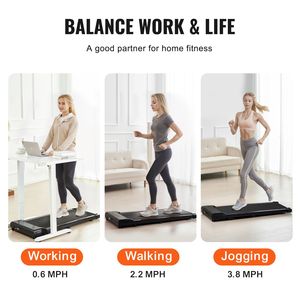 Tapis Roulant Portatile Leggero da 2.5HP per Casa e Ufficio, Ideale per Lavorare, Jogging e Camminare, Capacità 265 Libbre, Voltaggio DC - Product Image 6