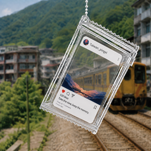 Porte-clés photo en acrylique imprimé UV étanche, inspiré du pont ferroviaire PINGXI de Taïwan, breloque de sac personnalisée, cadeaux souvenirs - Product Image 2