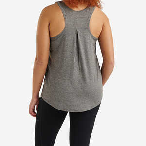 Women's Solid Casual Breathable <b>Flowy</b> Tank <b>Top</b> with Jersey Fabric ODM Supply - Product Image 3