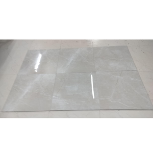กระเบื้องปูพื้นพอร์ซเลนผิวมันเงา ขนาด 60x60 ซม. ลายหินอ่อนสีขาว ดีไซน์ทันสมัย สำหรับตกแต่งภายใน ผิวขัดเงา เนื้อสัมผัสเลียนแบบหิน - Product Image 1