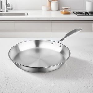 Top Grade 22cm in acciaio inox a induzione cucina padella per friggere Premium - Product Image 1
