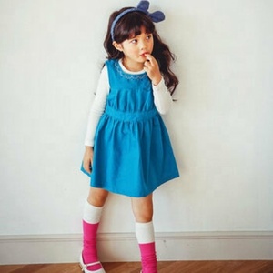 Tissu brodé à la main de style indien, nouvelle collection, pour votre petite princesse, fabriqué avec un coton pur et doux, bleue - Product Image 1