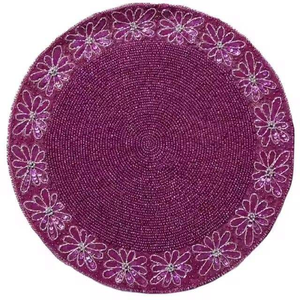 Luxury Beaded <b>Table</b> <b>Placemat</b> Handmade Eco-Friendly <b>Runners</b> <b>Table</b> Mat Mother of Pearl Shell <b>Placemats</b> Beautiful Beaded <b>Placemat</b> - Product Image 4