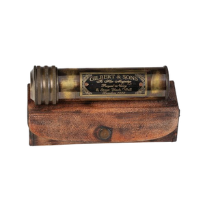 Caleidoscopio de Latón Vintage con Acabado Antiguo, Telescopio Decorativo Náutico Hecho a Mano - Product Image 6