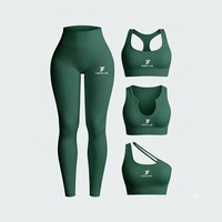 Ensemble de yoga respirant pour femme, grande taille, couleur unie, personnalisable, 3 pièces, prix raisonnable, best-seller, nouveauté