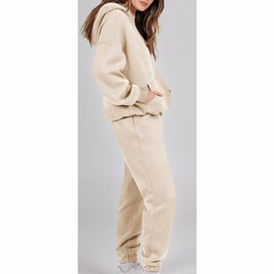 Custom Logo High Quality Custom Acid Wash and Embroidery Logo Soft Cotton Hoodie and <b>Sweatpants</b> <b>Women</b> Tracksuits Two Piece Sets - Product Image 5
