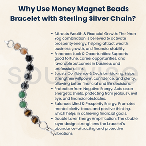 Divine Solutions Money Magnet Golden Obsidian 10mm <b>Beads</b> <b>Bracelet</b> with Peace Design Unisex Gift - Product Image 3