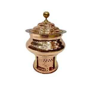 Plat à réchaud haut de gamme en acier inoxydable, écologique, à gaz, avec couvercle roulant et support, idéal pour les buffets d'hôtel et de mariage - Product Image 4