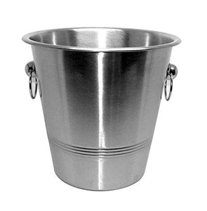 Galvanized Metal <b>Beer</b> Ice Bucket with Wooden Handle for Bar Restaurant Outdoor Wedding Party <b>Table</b> Club Dining - Product Image 4